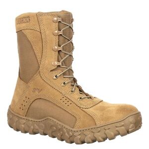 Rocky S2V Steel Toe Tactical Military Boots | Coyote Brown, 8” | M6 / W8